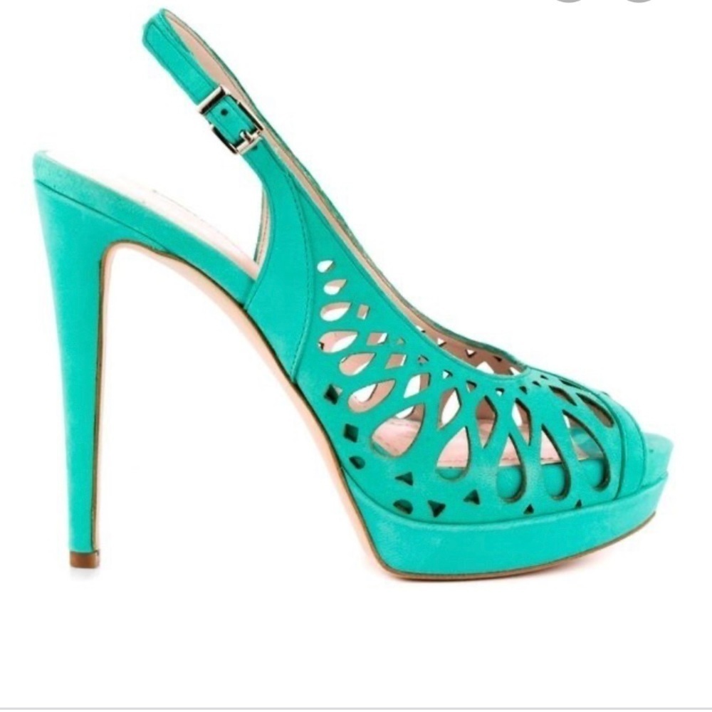 BCBGeneration Duncan Peep Toe Slingback Sz 9M